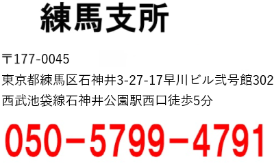 住所：東京都練馬区関町北4-1-6 ハイクレスト関602（エレベーターあり）/電話番号：050-5799-4591